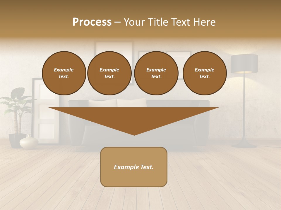 Furniture Parquet Wall PowerPoint Template