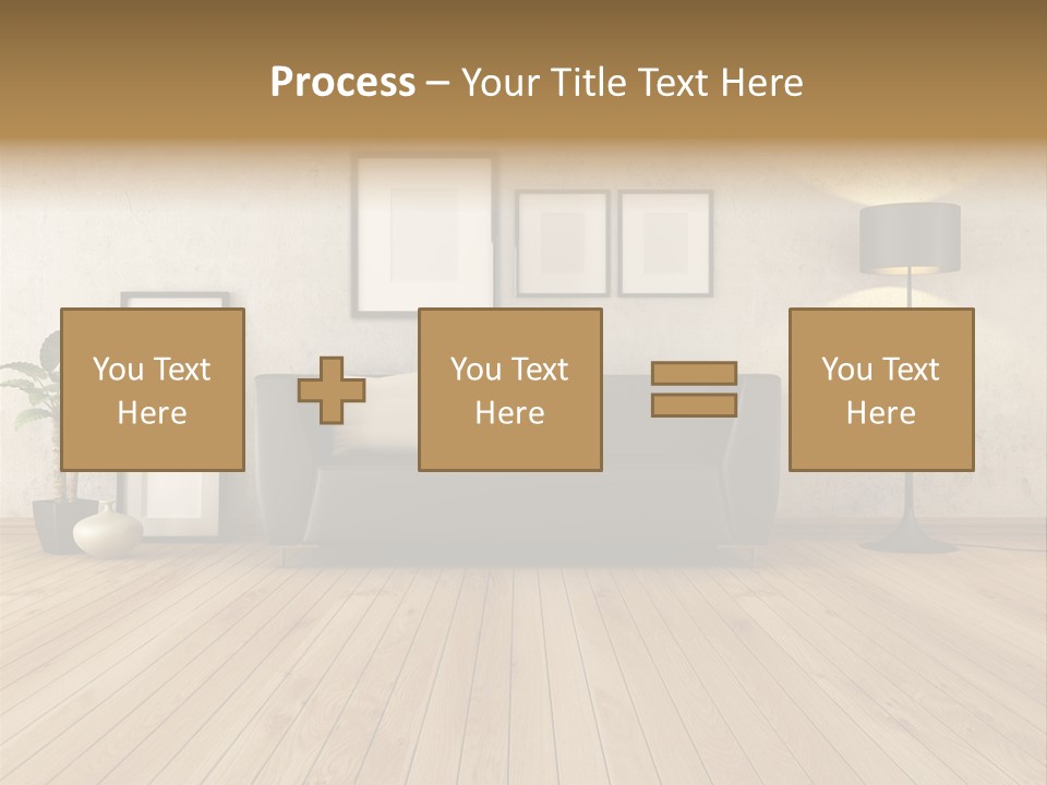 Furniture Parquet Wall PowerPoint Template