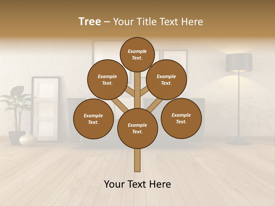 Furniture Parquet Wall PowerPoint Template