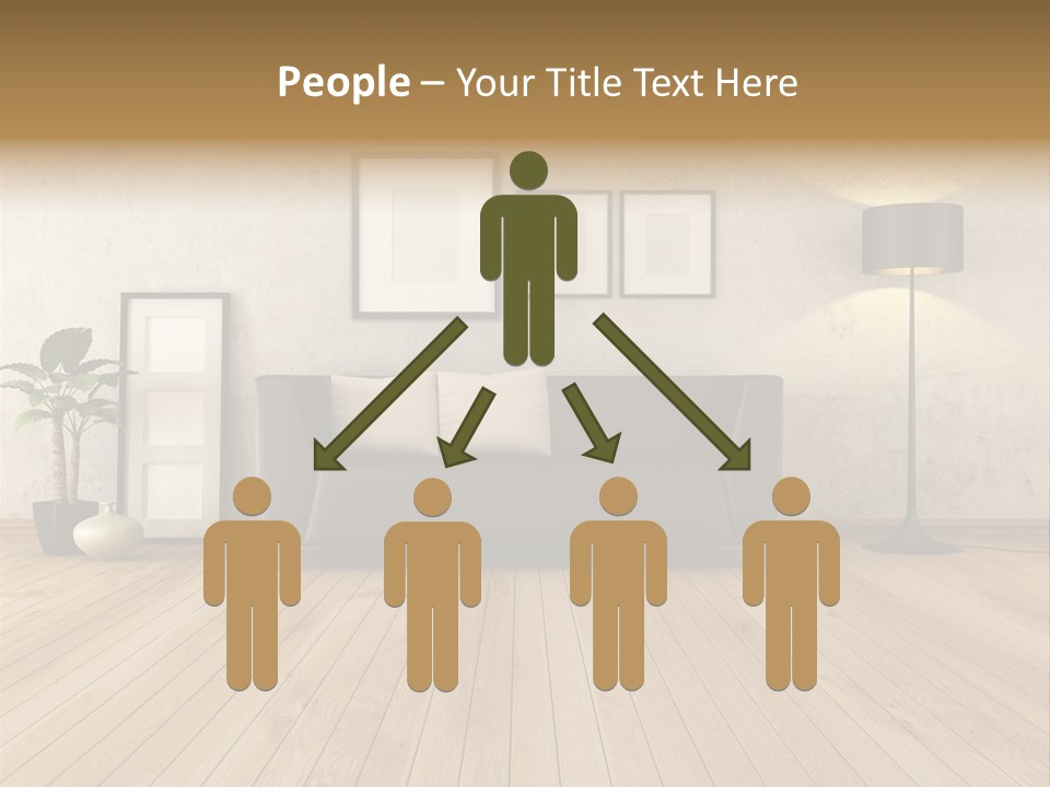 Furniture Parquet Wall PowerPoint Template