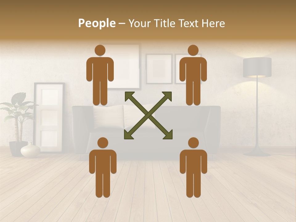 Furniture Parquet Wall PowerPoint Template