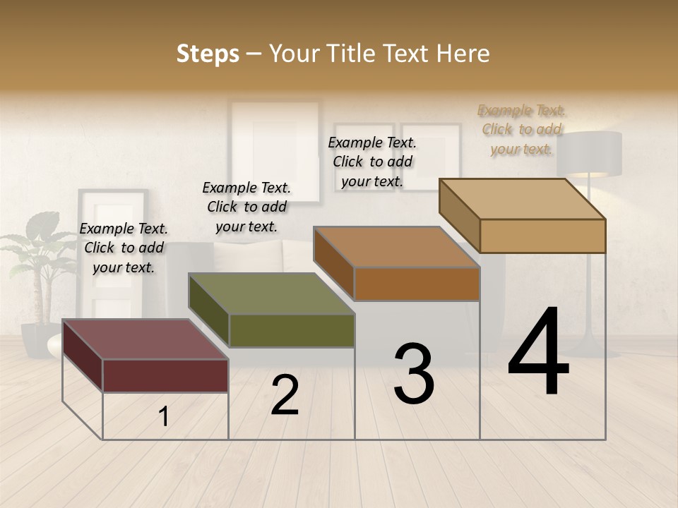 Furniture Parquet Wall PowerPoint Template