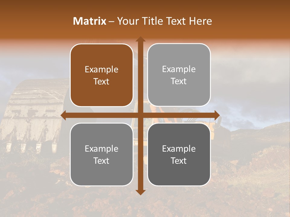 Tractor Ground Scoop PowerPoint Template