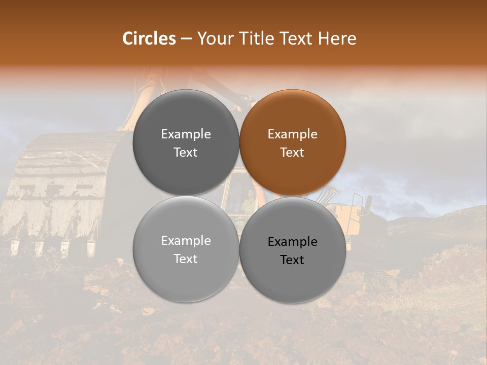 Tractor Ground Scoop PowerPoint Template