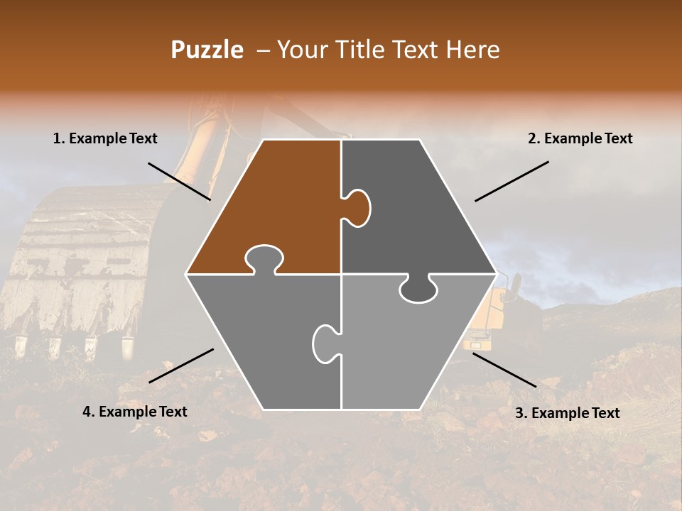 Tractor Ground Scoop PowerPoint Template