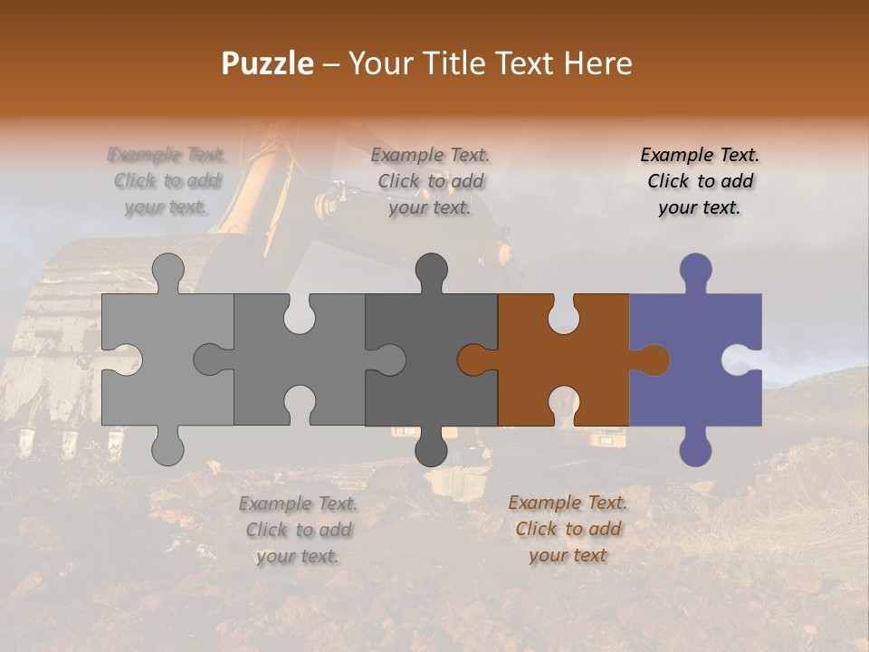 Tractor Ground Scoop PowerPoint Template