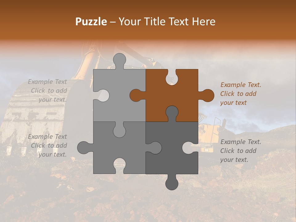 Tractor Ground Scoop PowerPoint Template