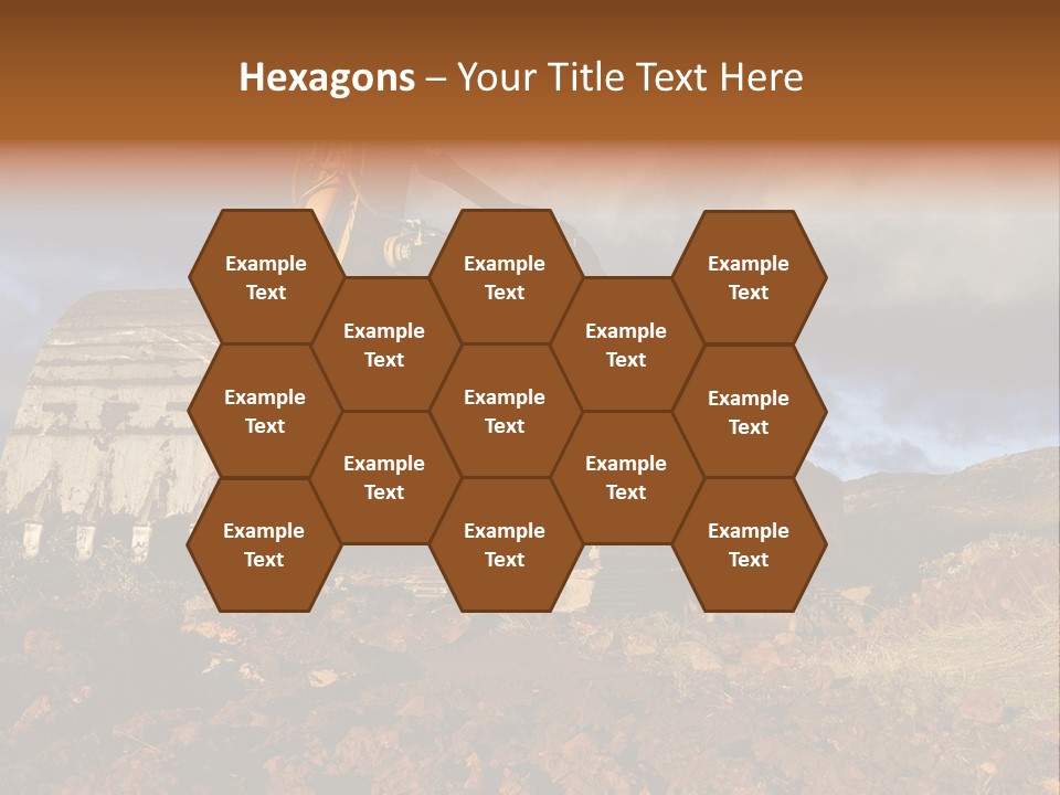 Tractor Ground Scoop PowerPoint Template