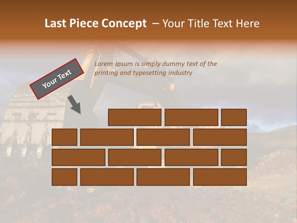 Tractor Ground Scoop PowerPoint Template