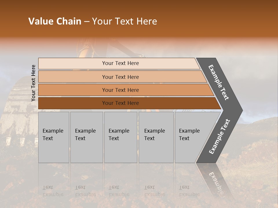 Tractor Ground Scoop PowerPoint Template