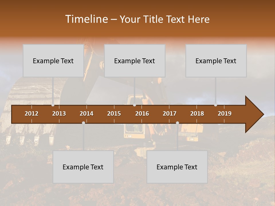Tractor Ground Scoop PowerPoint Template