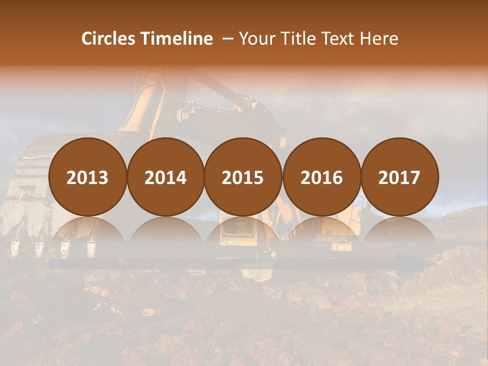 Tractor Ground Scoop PowerPoint Template