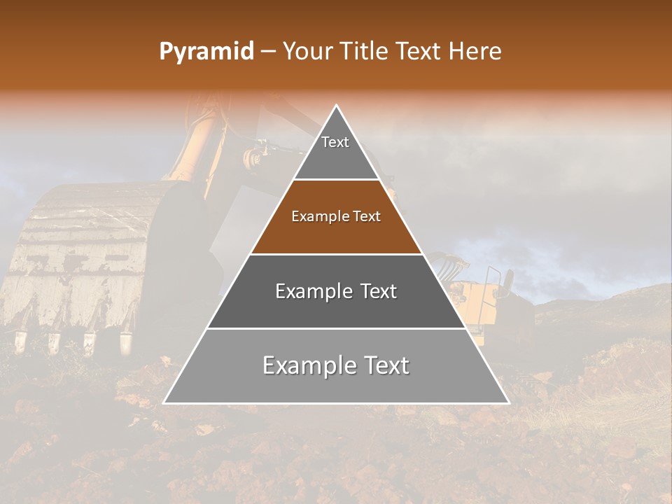 Tractor Ground Scoop PowerPoint Template