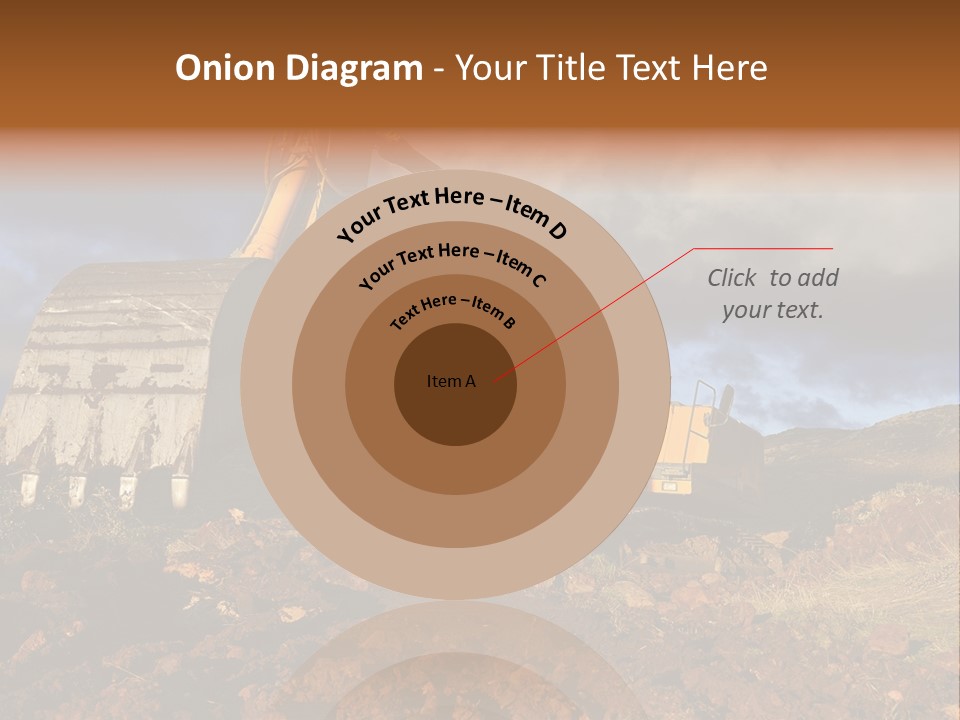 Tractor Ground Scoop PowerPoint Template