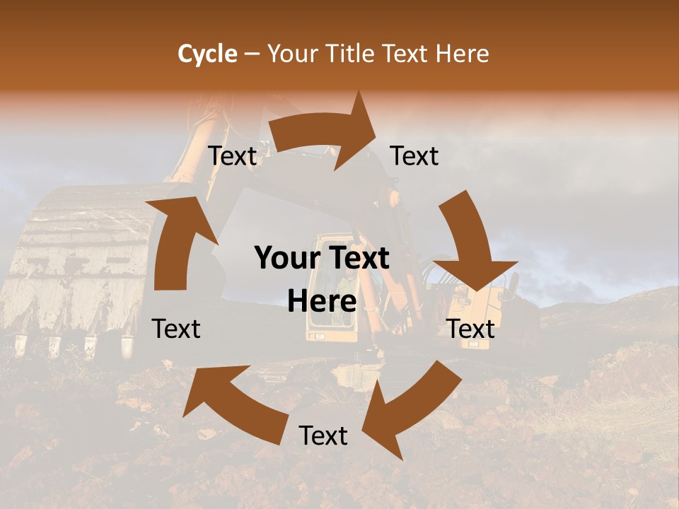 Tractor Ground Scoop PowerPoint Template