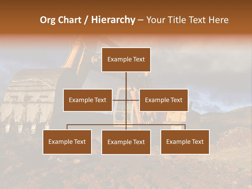 Tractor Ground Scoop PowerPoint Template