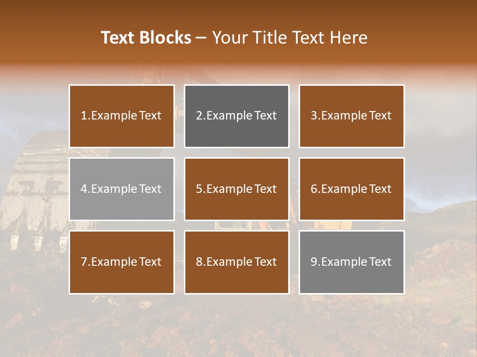 Tractor Ground Scoop PowerPoint Template