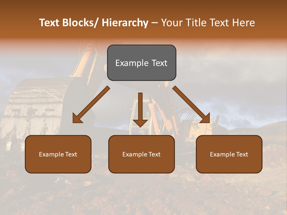 Tractor Ground Scoop PowerPoint Template