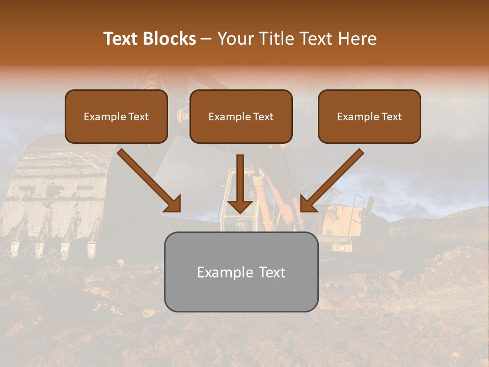 Tractor Ground Scoop PowerPoint Template