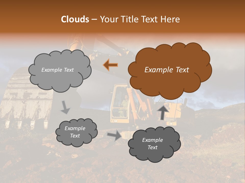 Tractor Ground Scoop PowerPoint Template