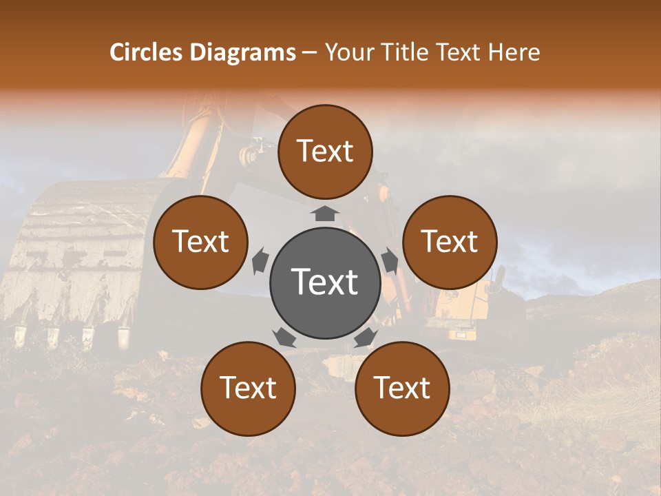 Tractor Ground Scoop PowerPoint Template