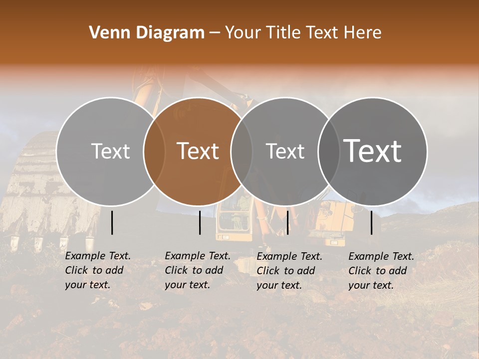 Tractor Ground Scoop PowerPoint Template