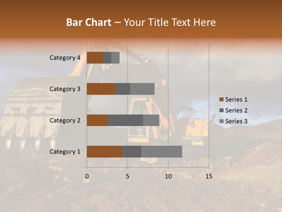 Tractor Ground Scoop PowerPoint Template