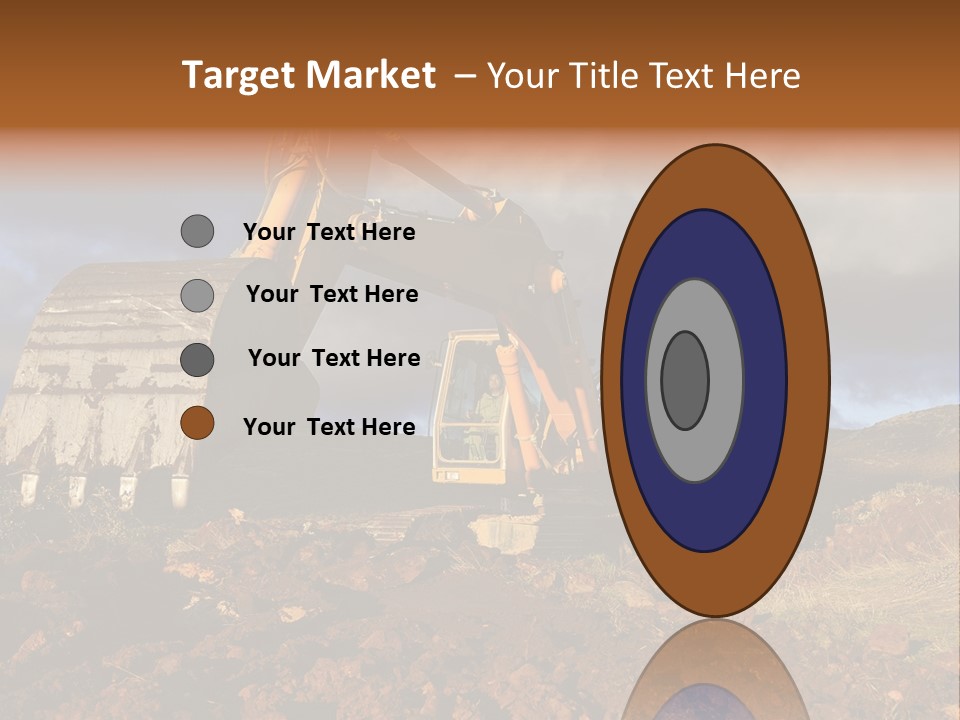 Tractor Ground Scoop PowerPoint Template