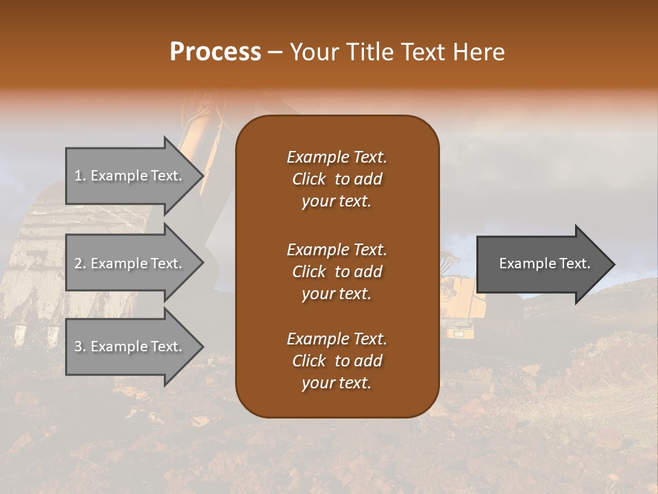 Tractor Ground Scoop PowerPoint Template
