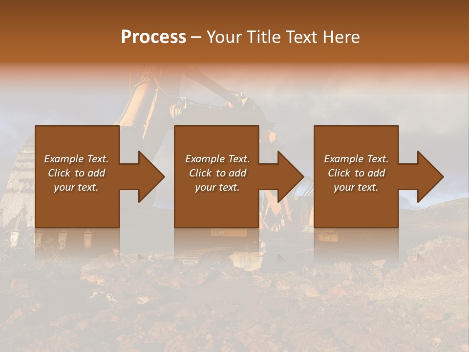 Tractor Ground Scoop PowerPoint Template