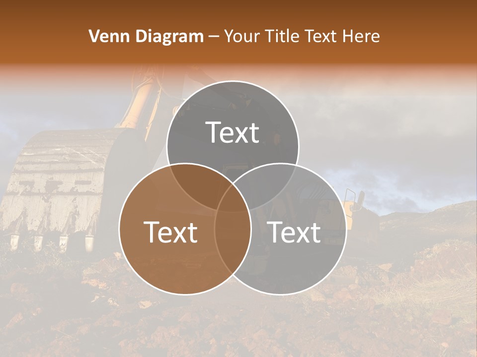 Tractor Ground Scoop PowerPoint Template