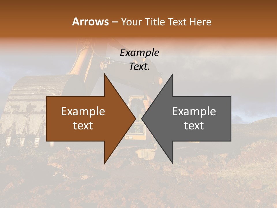 Tractor Ground Scoop PowerPoint Template