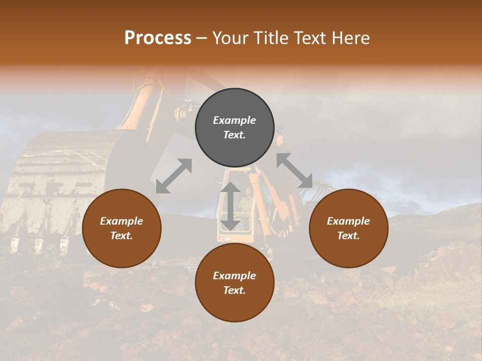 Tractor Ground Scoop PowerPoint Template