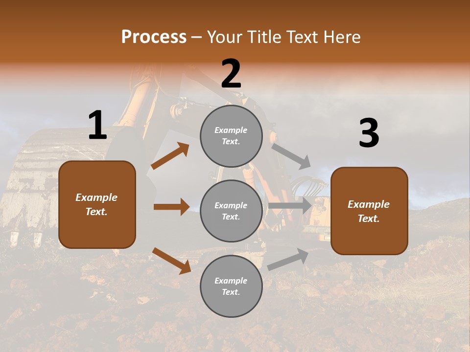 Tractor Ground Scoop PowerPoint Template