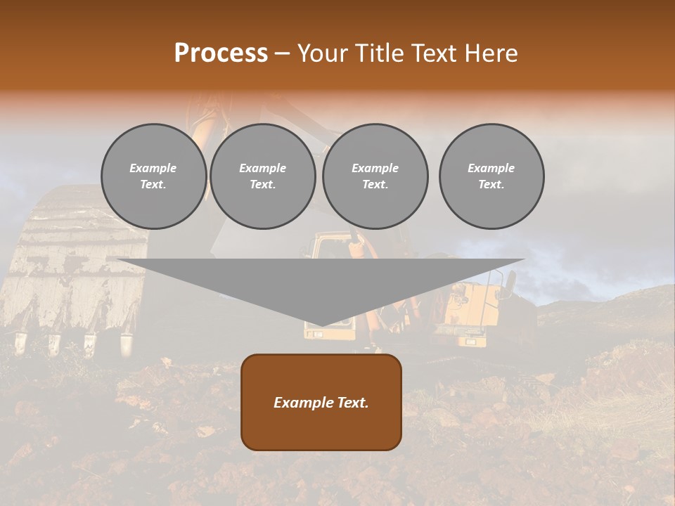 Tractor Ground Scoop PowerPoint Template