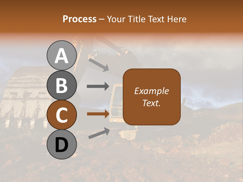 Tractor Ground Scoop PowerPoint Template