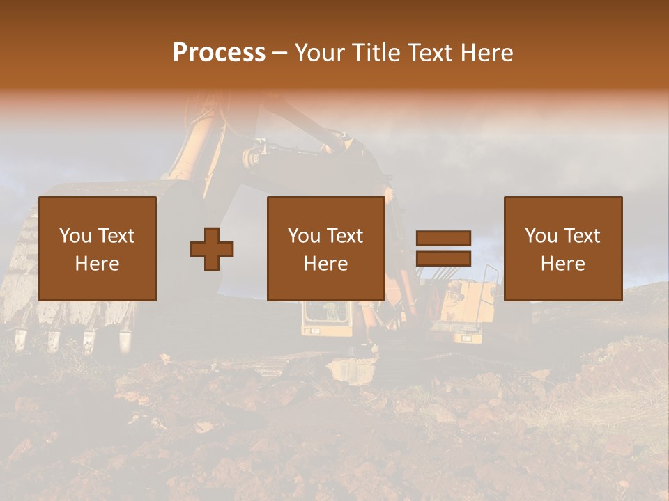 Tractor Ground Scoop PowerPoint Template