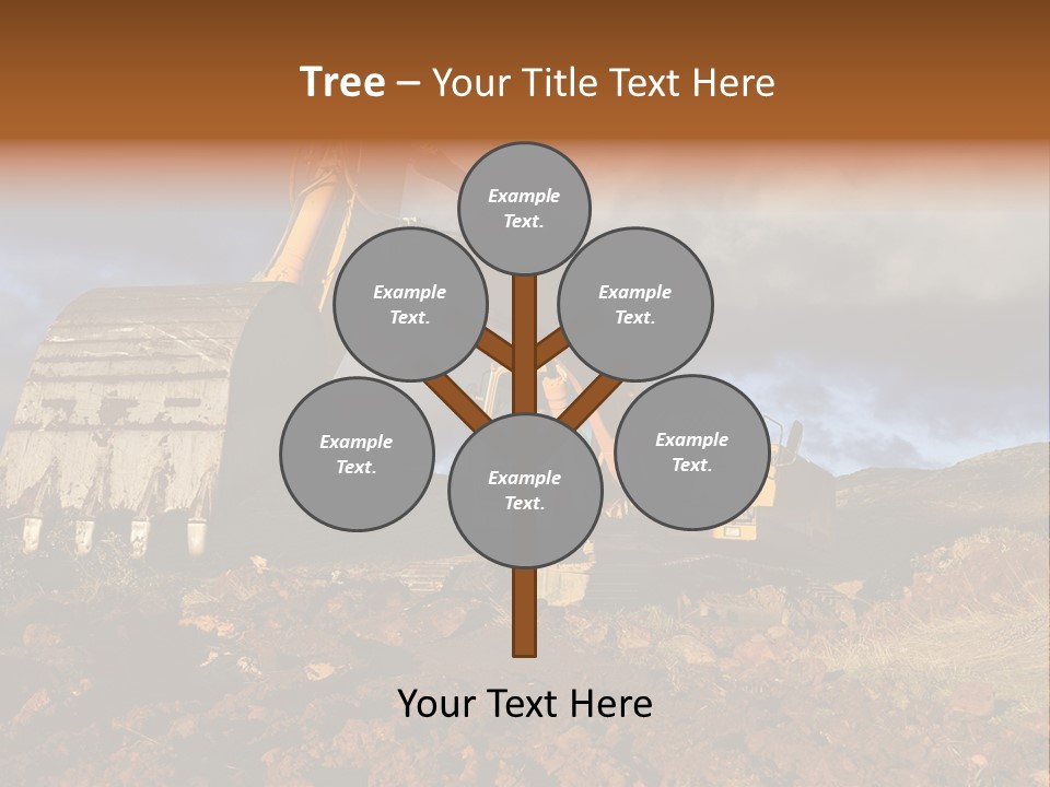 Tractor Ground Scoop PowerPoint Template