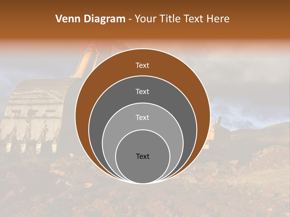 Tractor Ground Scoop PowerPoint Template