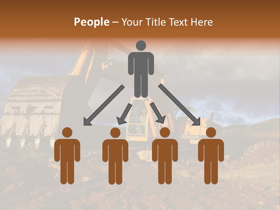 Tractor Ground Scoop PowerPoint Template