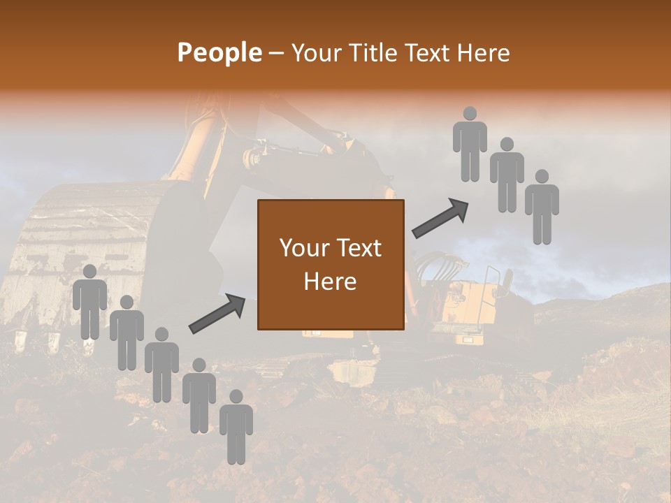 Tractor Ground Scoop PowerPoint Template