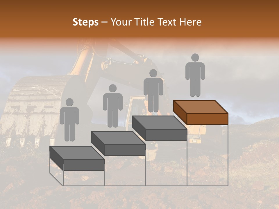 Tractor Ground Scoop PowerPoint Template