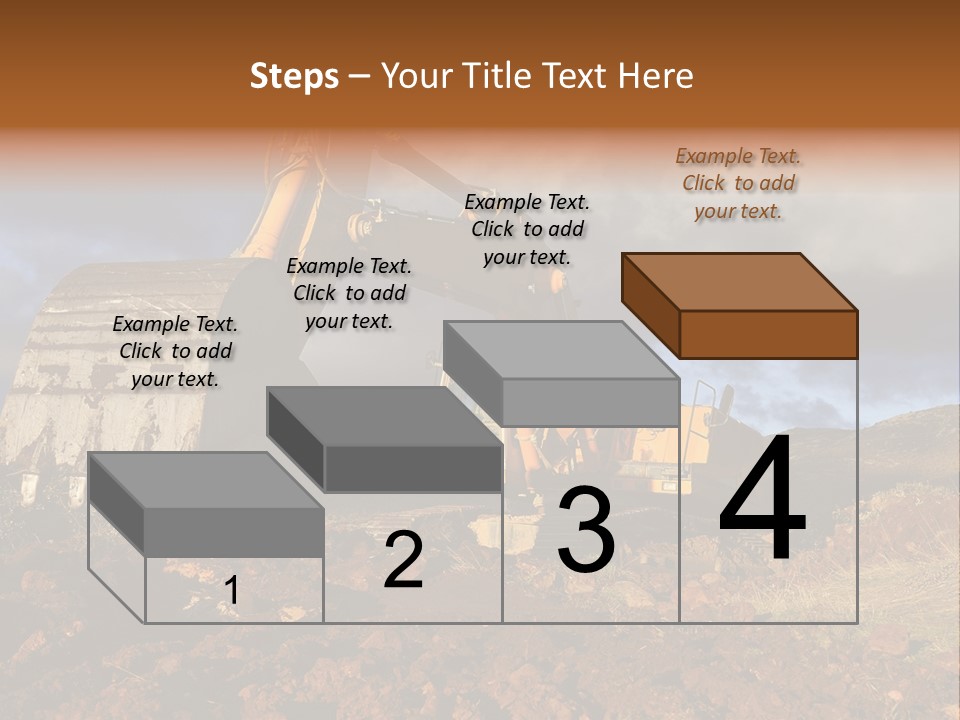 Tractor Ground Scoop PowerPoint Template