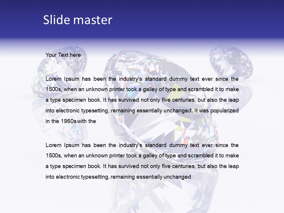 Luxury Colour Reflection PowerPoint Template