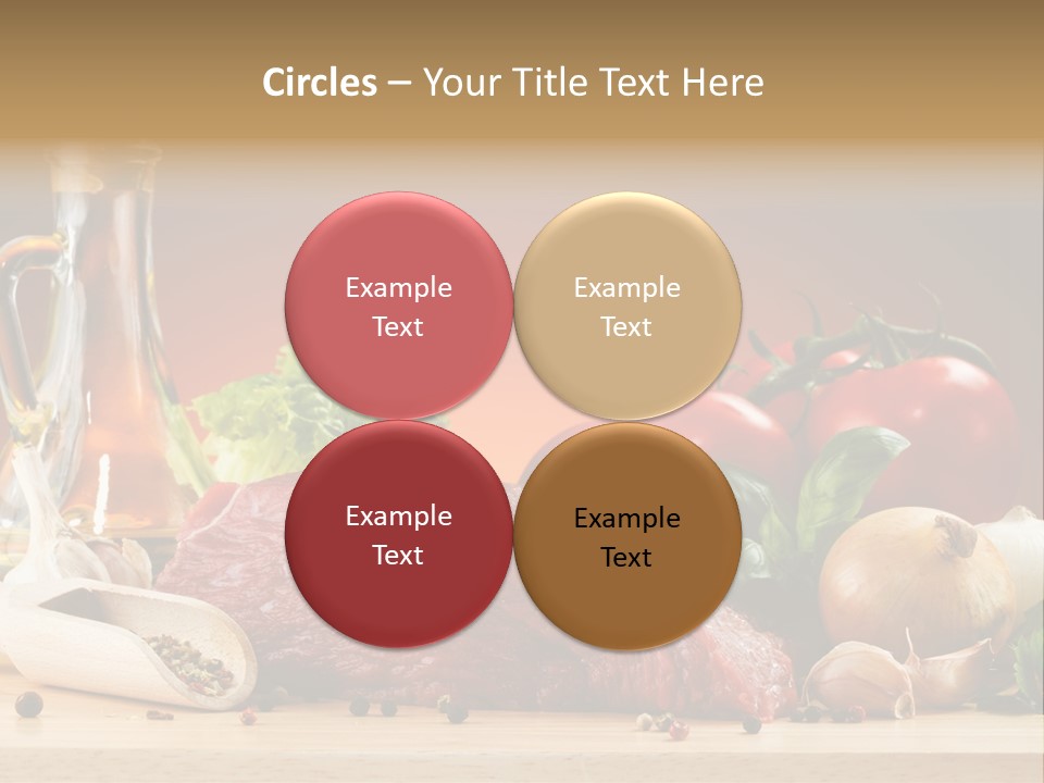 Veal Orange Dinner PowerPoint Template