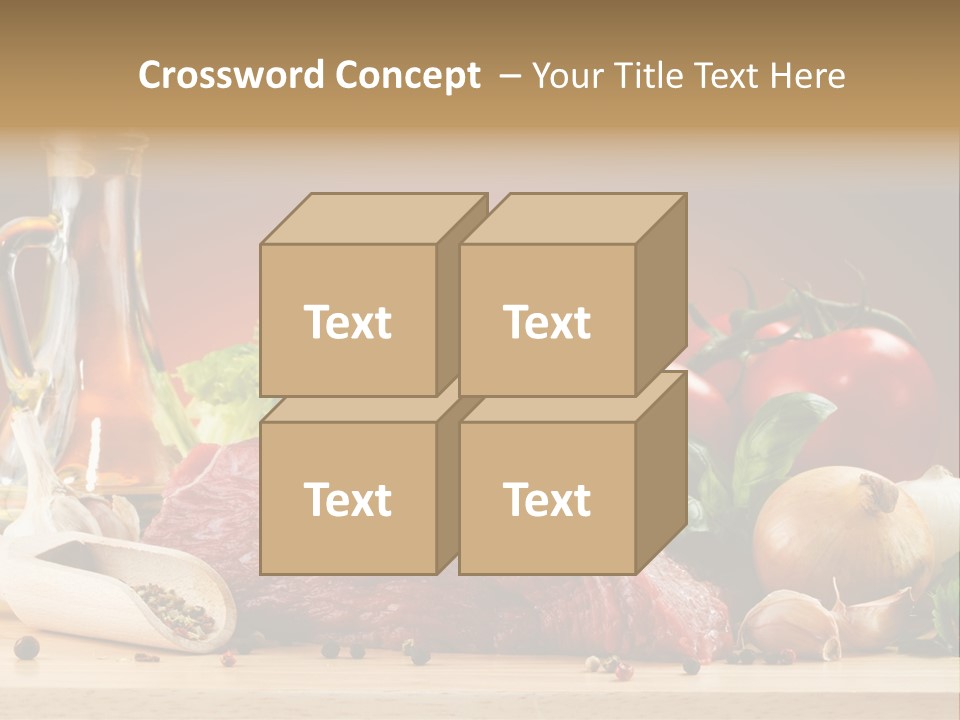 Veal Orange Dinner PowerPoint Template