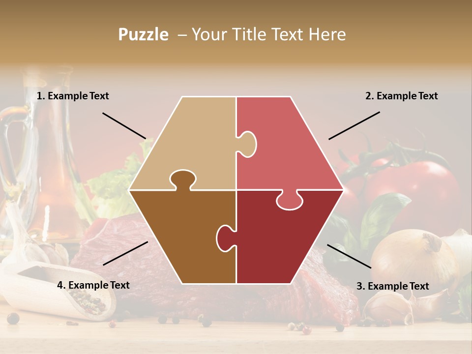 Veal Orange Dinner PowerPoint Template