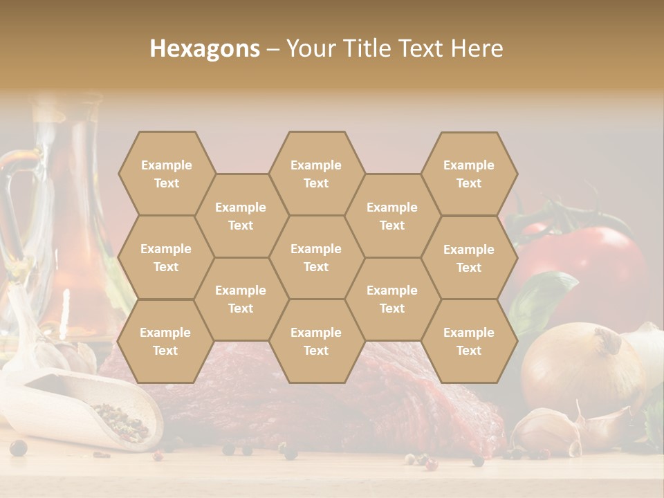 Veal Orange Dinner PowerPoint Template