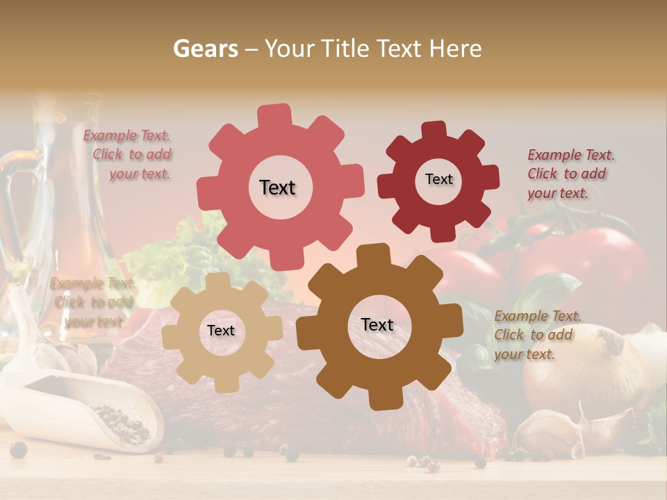 Veal Orange Dinner PowerPoint Template