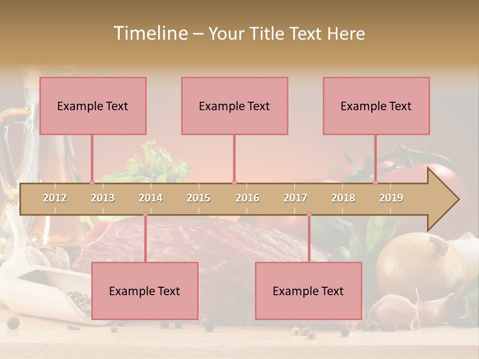 Veal Orange Dinner PowerPoint Template